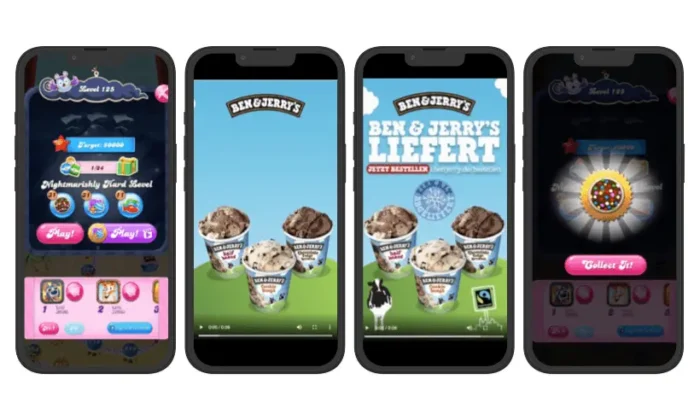 An example of an in-game ad for smartphones.