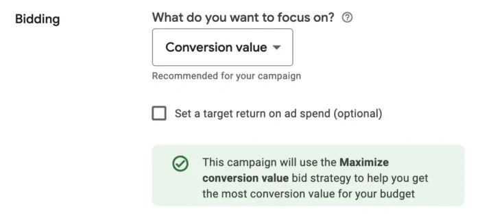 Smart bidding in Google.