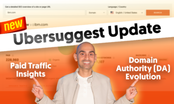 New Ubersuggest Update – Paid Traffic Insights And Domain Authority DA evolution – Neil Patel