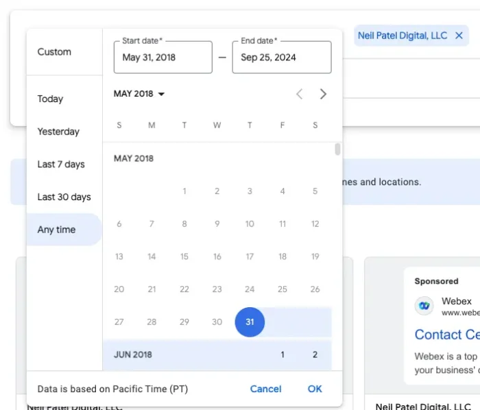 The ability to filter Google Ads.