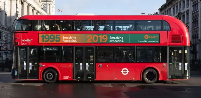 A London example of the Spotify Listen Like You Used To Campaigns.