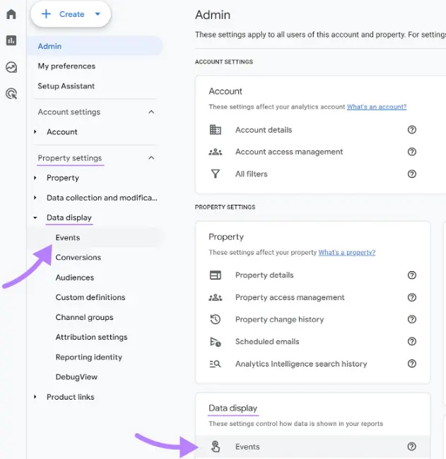 Conversion tracking in GA4.