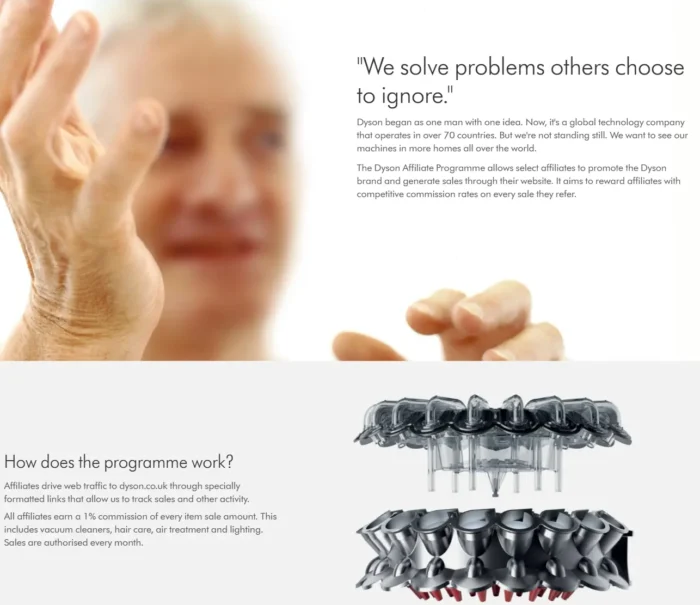 Dyson affiliate program