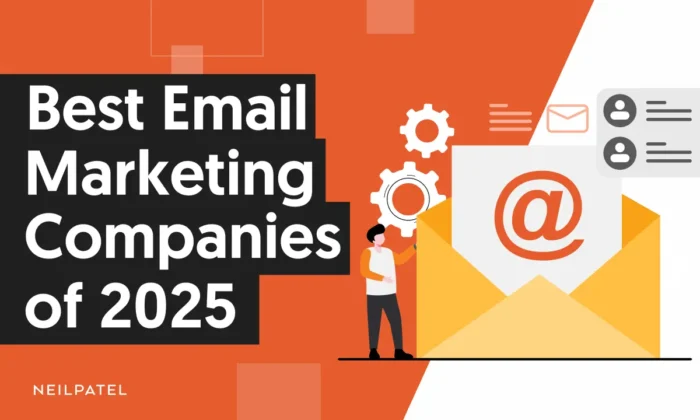 A graphic that says "Best Email Marketing Companies of 2025."