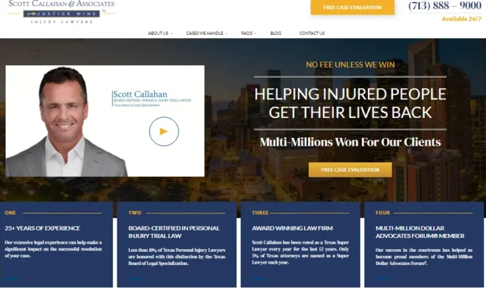 Scott Callahan's legal website.