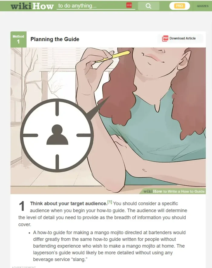 A WikiHow article.